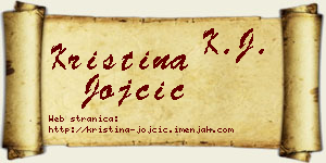 Kristina Jojčić vizit kartica